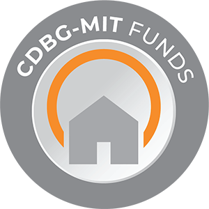 CDBG-MIT Logo with link to CDBG-MIT Programs.